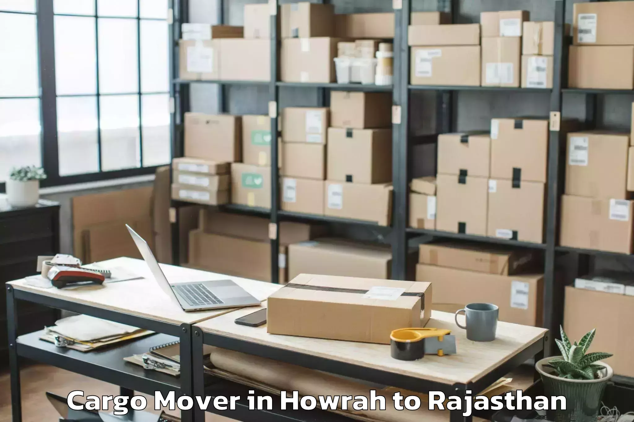 Book Howrah to Bhindar Cargo Mover Online